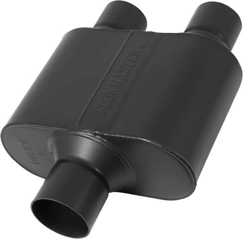 Flowmaster 842515 Super 10 Muffler 409S - 2.50 Center IN / 2.50 Center OUT - Aggressive Sound, Black in Saudi Arabia