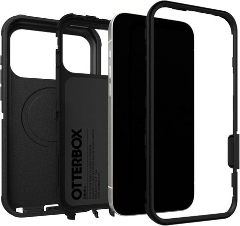 حافظة OtterBox iPhone 17 Pro Max Defender Pro Series - أسود - حافظة iPhone قوية وقوية ومتينة، مثبتة على MagSafe in Kuwait