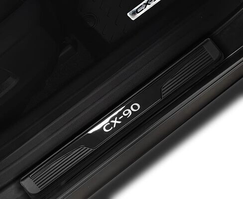 Door Sill Protector Trim Guard for Mazda CX-90 cx90 2024 2025 2026, Auto Interior Accessories Plates Cover Accessory Kick Panels (B) in Saudi Arabia