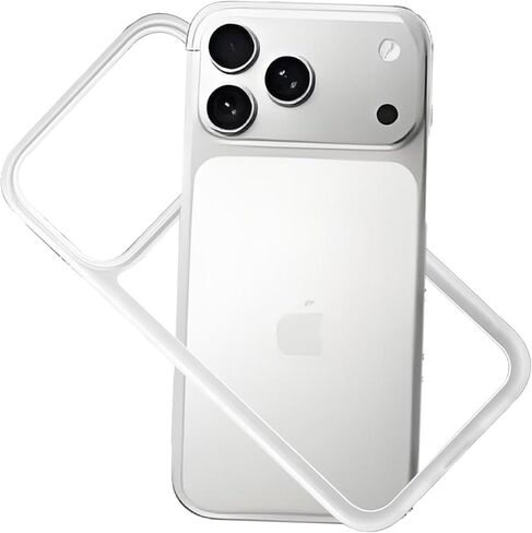 for iPhone 17 Pro Max Bumper Case Clear with Camera Cover, Compatible with MagSafe, Slim Fit No Back Design Soft TPU Bumper Frame Shockproof Excellent Heat Dissipation (Clear) in Saudi Arabia