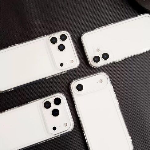 for iPhone 17 Pro Max Bumper Case Clear with Camera Cover, Compatible with MagSafe, Slim Fit No Back Design Soft TPU Bumper Frame Shockproof Excellent Heat Dissipation (Clear) in Saudi Arabia
