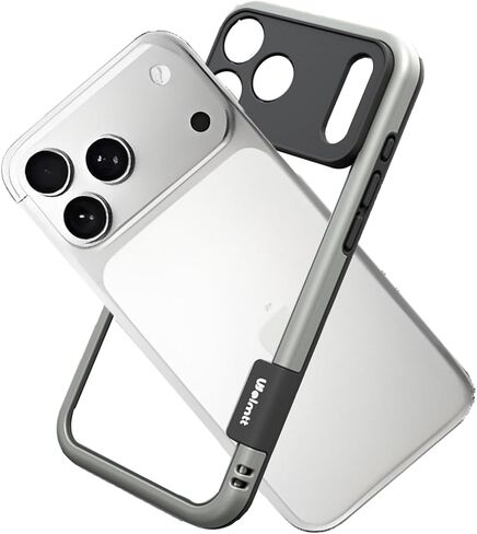 for iPhone 17 Pro Max Bumper Case Clear with Camera Cover, Compatible with MagSafe, Slim Fit No Back Design Soft TPU Bumper Frame Shockproof Excellent Heat Dissipation (Clear) in Saudi Arabia