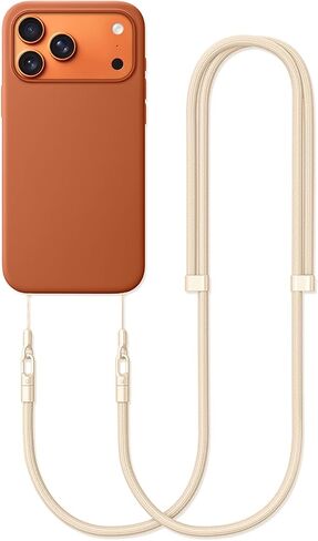 Crossbody Strap Compatible with iPhone 17/Air/Pro/Max Phone Cases and Other Device with Dual Lanyard Holes, Adjustable Hands-Free Shoulder Neck Camera Phone Strap (Black) in Saudi Arabia