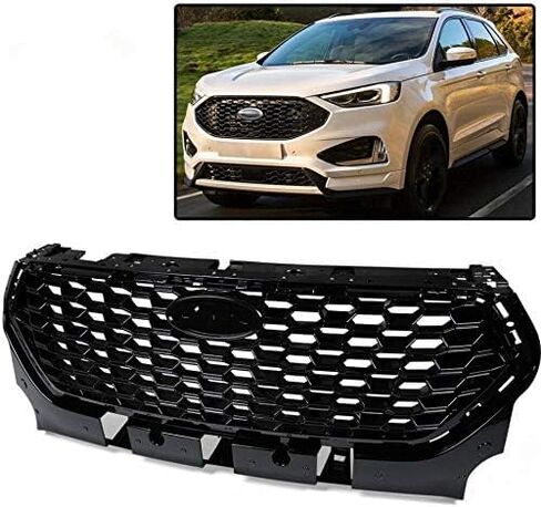 PIT66 3PCS Front Bumper Lower Grille Cover With Triangle, Compatible With Ford Focus 2012 2013 2014 Honeycomb Mesh Grill (Fits Only "S" & "SE" Models, NOT Fit Electric & ST Models) in Saudi Arabia