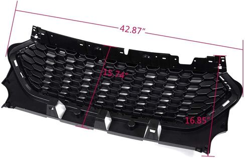 PIT66 3PCS Front Bumper Lower Grille Cover With Triangle, Compatible With Ford Focus 2012 2013 2014 Honeycomb Mesh Grill (Fits Only "S" & "SE" Models, NOT Fit Electric & ST Models) in Saudi Arabia