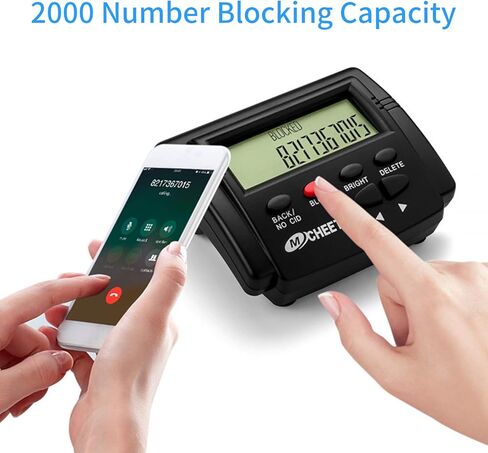 ZSEM Call Blocker for Landline Pnes Telepne 2000 Caller ID Box Blocking One Touch Number Block Device Block Unwanted Robocalls and Nunce Calls in Saudi Arabia