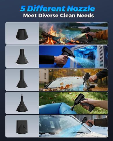 Compressed Air Duster-100000RPG Electric Air Duster with Brushless Motor with 4-Gear Turbo Fan,Dust Blower for Computer, Keyboard, Outdoor, House and Car（CL02MAX） in Saudi Arabia