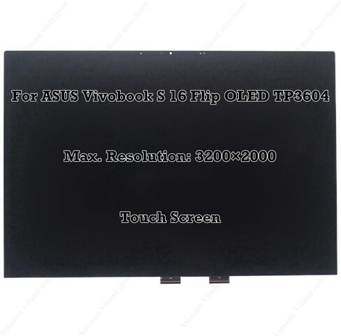 16.0" for ASUS Vivobook S 16 Flip TP3604VA-IS93T TP3604VA TN3604Y TN3604V OLED 3.2K 3200×2000 LCD Screen Touch Display Panel Laptop Assembly Replacement in Kuwait