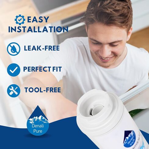 Denali Pure Replacement for Viking RWFFR Refrigerator Water Filter - Compatible with Viking UKF8001 Fridge Water Filter Cartridge in Saudi Arabia