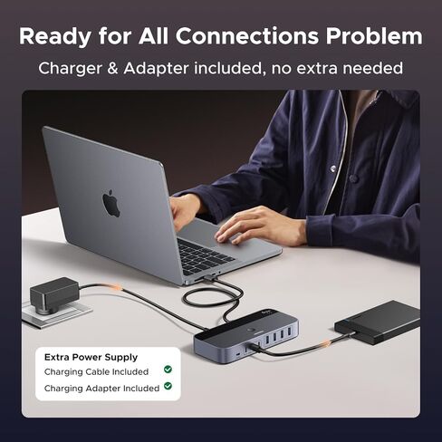 محول USB 3.0 2 في 7 مخارج من UGREEN، محول USB لجهازي كمبيوتر يتشاركان أجهزة USB A وC (4USB-A + 3USB-C)، مفاتيح USB لمشاركة لوحة المفاتيح والماوس مع وحدة التحكم، محول ذكر USB-C، محول طاقة in Kuwait