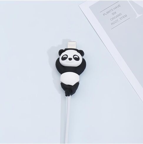 BlingBoox 2PCS Panda Protective Cover - Apple Cable Compatible - Anti-Break Fixture with Durable Design for Long-Lasting Protection in Saudi Arabia