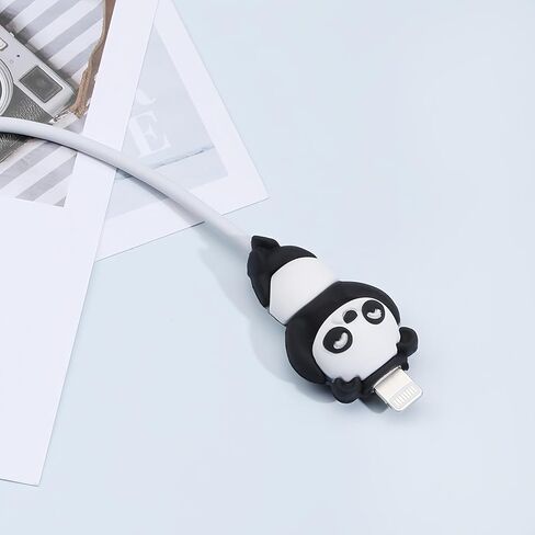 BlingBoox 2PCS Panda Protective Cover - Apple Cable Compatible - Anti-Break Fixture with Durable Design for Long-Lasting Protection in Saudi Arabia