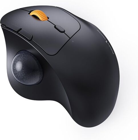 ProtoArc EM04 Wireless Trackball Mouse, Bluetooth Trackball Mouse | Thumb-control design reduces wrist fatigue, connect 3 devices via Bluetooth/2.4G USB-A, 500mAh rechargeable battery in Saudi Arabia