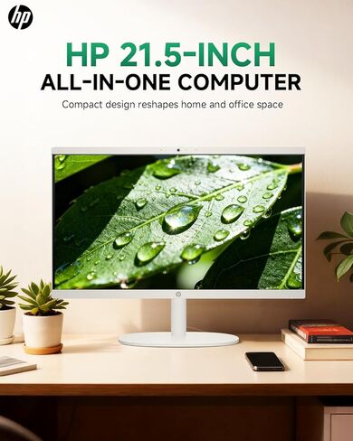 كمبيوتر HP All in One المكتبي للمنزل، Intel Celeron J4025، 21.5 بوصة FHD مضاد للتوهج، WiFi 6، 16 جيجابايت DDR4، 512 جيجابايت SSD، محرك فلاش USB 1 تيرابايت، كمبيوتر منزلي، لوحة مفاتيح وماوس سلكي، Windows 11 Pro، مع ملحقات in Kuwait