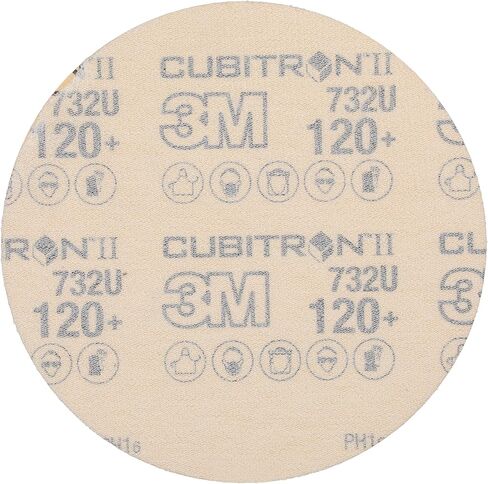 3M Hookit Paper Disc 732U, 80+ C-weight, 5 in x NH, Die 500X (Pack of 50) in Saudi Arabia