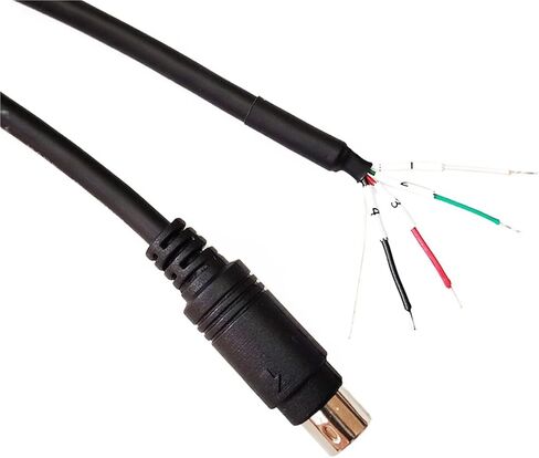 MINI DIN MD4 MD5 MD6 4PIN 5PIN 6PIN MD8 8PIN PS/2 Male Connector Adapter Breakout RS232 RS485 RS422 Programming Cable(1.8m,MD4 Male) in Saudi Arabia