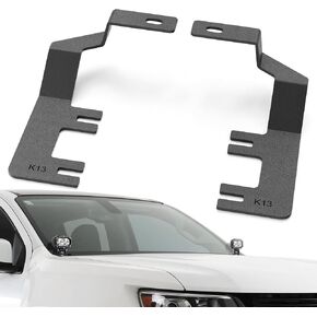 Ditch Light Brackets Hood Hinges Mount Bracket Compatible with 2010-2023 Toyota 4Runner for Auxiliary Offroad LED Pod Lighting Work (2PCS, Black) in Kuwait