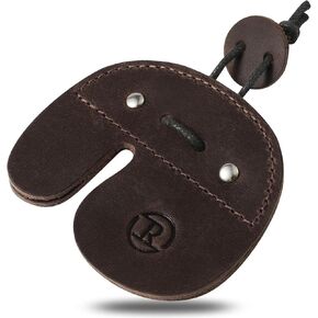 Ringsun Leather Archery Finger Tabs,Handmade Archery Finger Guard for Shooting Practice Gear, Recurve Bow Fingers Tab in Kuwait