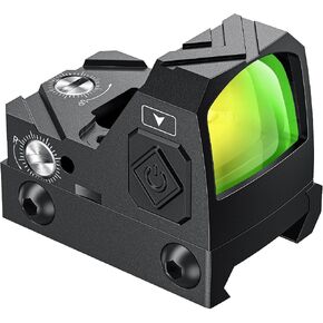 CVLIFE WolfCloak Motion Awake 12-Brightness Red/Green Dot for RMR Footprint | 1000G Shockproof,IP67 Waterproof,Multi Coated,2 MOA Red/Green Dot,0.94" Large Window, Includes MOS & 21mm Picatinny Adapter. in Saudi Arabia