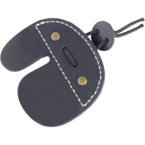 Toprank Leather Archery Finger Tabs - Handmade Finger Guard for Shooting Practice Gear, Recurve Bow Fingers Tab in Kuwait