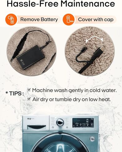 ZonLi Z-Walk بطانية ساخنة تعمل بالبطارية، قابلة لإعادة الشحن 12 فولت بطانية ساخنة محمولة مع 3 مستويات تسخين، تتضمن بنك طاقة 20000 مللي أمبير في الساعة، للتخييم، والسيارة، والملعب، وفي الهواء الطلق (رمادي) in Kuwait