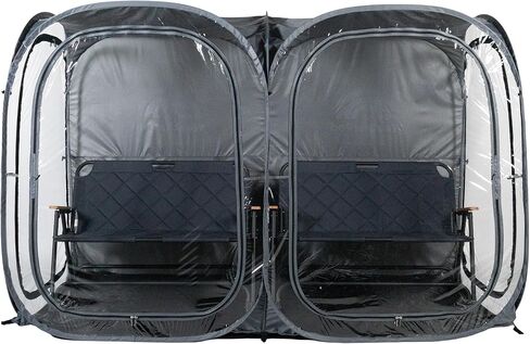 WeatherPod® The Original Shark Tank Side-by-Side™ 2-4 Person Pop-Up Pod - Stay Warm, Dry, and Out of The Sun - Weather Pod for Sports, Rain, or Wind - Simple to Set Up and Tear Down in Saudi Arabia