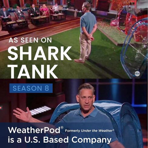 WeatherPod® The Original Shark Tank Side-by-Side™ 2-4 Person Pop-Up Pod - Stay Warm, Dry, and Out of The Sun - Weather Pod for Sports, Rain, or Wind - Simple to Set Up and Tear Down in Saudi Arabia