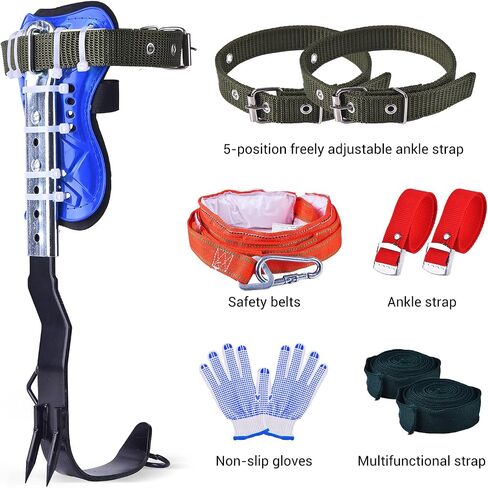 Climbing Equipment. Tree - Climbing Kits. Anti - Slip Climbing Tools with footboards. —— Forestry Operation Equipment Suitable for Rock Climbing, Tree Trimming, Hunting, and Fruit Picking. in Saudi Arabia
