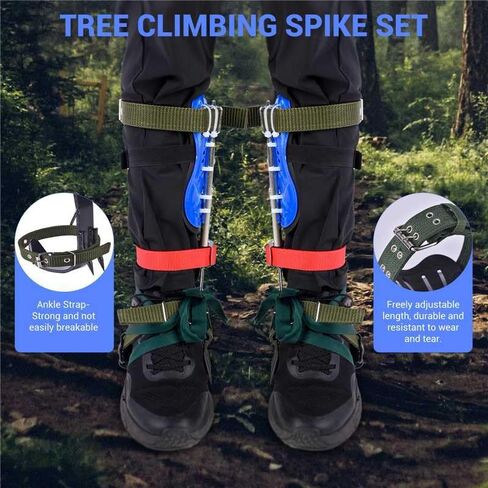 Climbing Equipment. Tree - Climbing Kits. Anti - Slip Climbing Tools with footboards. —— Forestry Operation Equipment Suitable for Rock Climbing, Tree Trimming, Hunting, and Fruit Picking. in Saudi Arabia