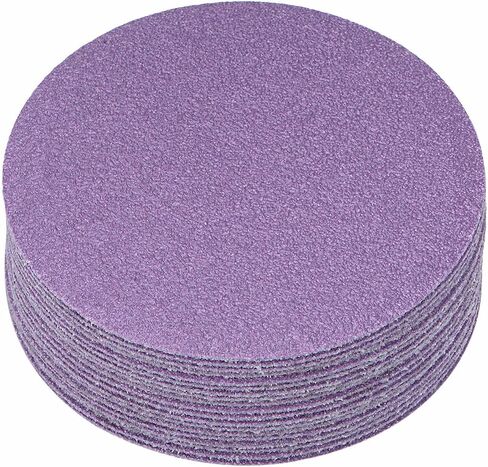 10pcs Premium Sanding Discs Hook and Loop Backing - [3 Inch x 180 Grits] Purple Sandpapers Finishing Discs for Auto Car Wood Metal Polishing in Kuwait