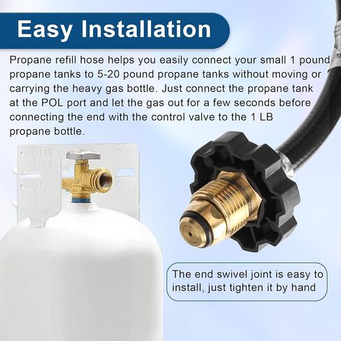 F273704 10-Ft Propane Hose Adapter Compatible With Mr.Heater/Big Buddy Heater Propane Assembly, for Mr Buddy Heater Hose To Propane Tank MH9B MH18B Series & More Indoor in Saudi Arabia