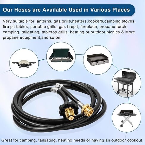 F273704 10-Ft Propane Hose Adapter Compatible With Mr.Heater/Big Buddy Heater Propane Assembly, for Mr Buddy Heater Hose To Propane Tank MH9B MH18B Series & More Indoor in Saudi Arabia