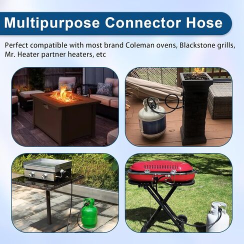 F273704 10-Ft Propane Hose Adapter Compatible With Mr.Heater/Big Buddy Heater Propane Assembly, for Mr Buddy Heater Hose To Propane Tank MH9B MH18B Series & More Indoor in Saudi Arabia