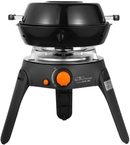 Portable Butane Gas Grill Stove with Non-Stick Pan & Grill Plate, Multi-Function Outdoor Camping Cooker for Frying, Boiling & BBQ in Saudi Arabia