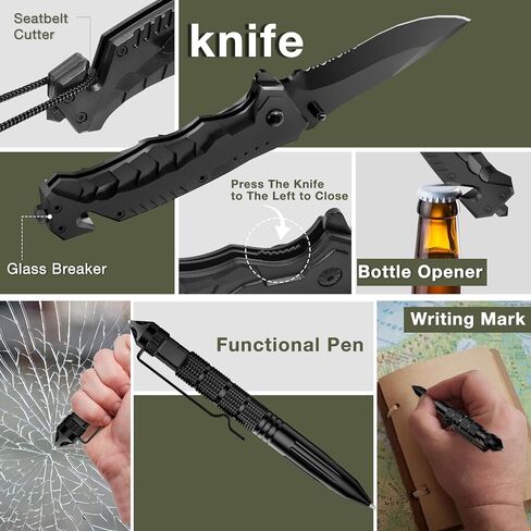 Survival Kits, Hiking and Camping Essentials, Emergency Survival Gear, Gifts for Men, Gifts for Dad, Husband, Teenagers, Cool Fishing and Hunting Gadgets, Christmas and Birthday Gifts in Saudi Arabia