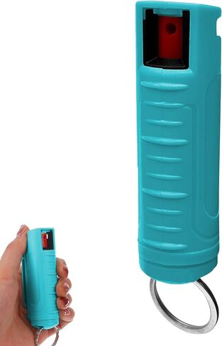 FURY Hardshell Pepper Spray - 12Ft Range, Max Strength, UV Dye Identifier, Anti-Leak & Anti-Misfire, Slidetop Trigger, Belt Clip & Key Ring, Multiple Color Options, Self-Defense Spray in Kuwait