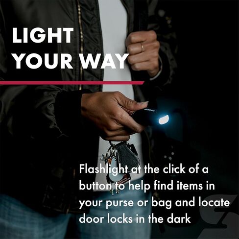 SABRE Personal Safety Kit with Pepper Spray and 2-in-1 Personal Alarm with LED Light, 0.54 fl oz, 25 Bursts,130dB Alarm, Audible Up to 1,250 Feet in Saudi Arabia
