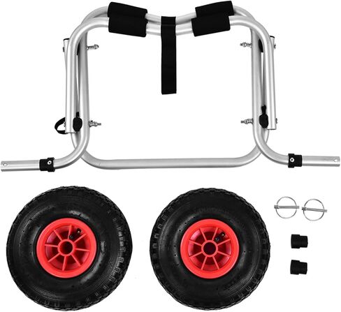 CHICIRIS CorrosionResistant Aluminium Alloy Kayak Canoe Wheel Dolly Transport Trolley, Wearable Kayak Accessory for Canoe and Enthusiasts in Saudi Arabia