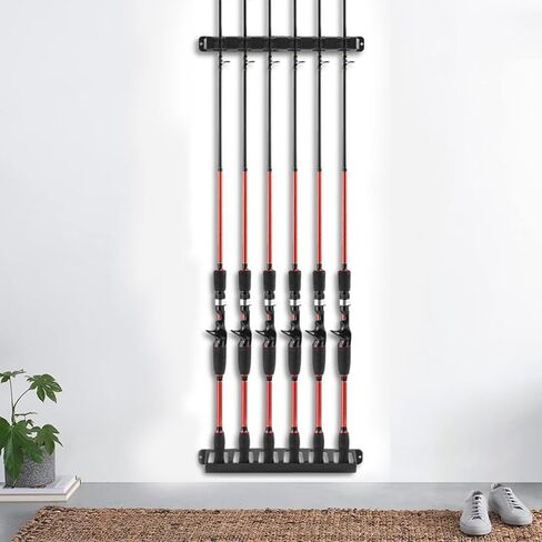 Fishing Rod Holder Straps,Holds Up to 6 Rods Fishing Pole Rod Racks Wall Mounted Fishing Pole Rod Holders in Saudi Arabia