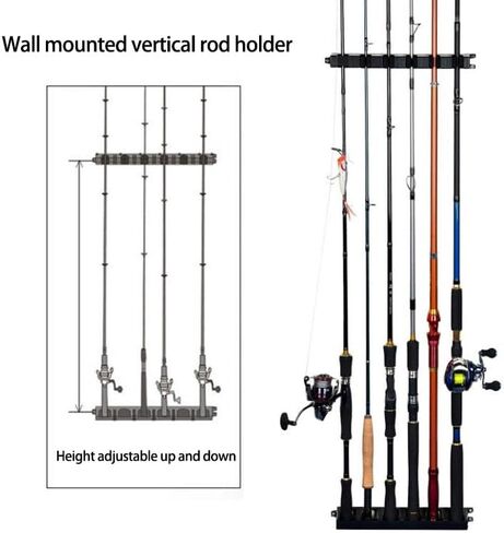 Fishing Rod Holder Straps,Holds Up to 6 Rods Fishing Pole Rod Racks Wall Mounted Fishing Pole Rod Holders in Saudi Arabia