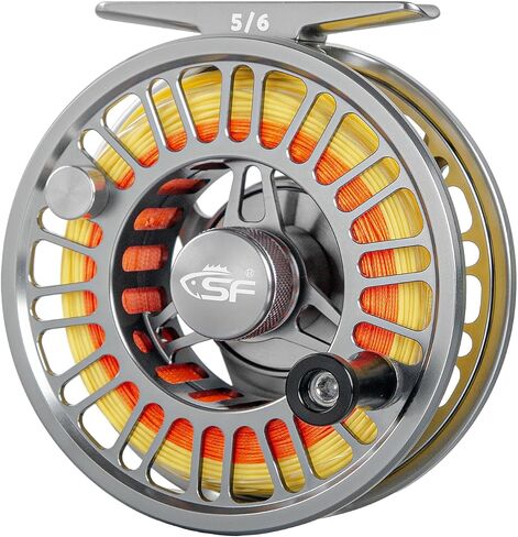 SF SF-003 Pro Fly Fishing Reel for Freshwater,CNC Precision Machining Process,Mid Arbor Design,Smooth Drag System,Lightweight Aluminum Body in Saudi Arabia