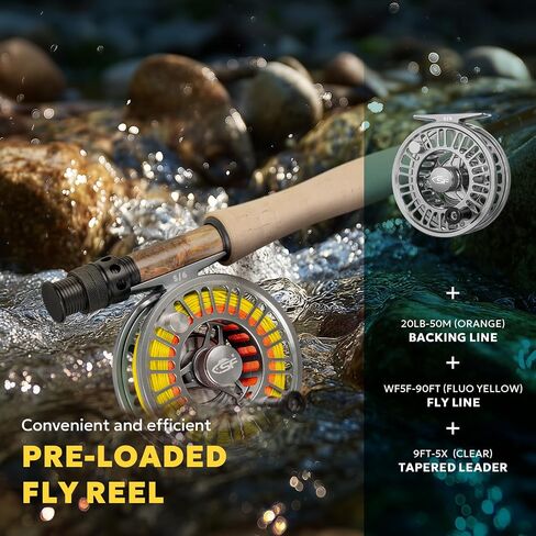SF SF-003 Pro Fly Fishing Reel for Freshwater,CNC Precision Machining Process,Mid Arbor Design,Smooth Drag System,Lightweight Aluminum Body in Saudi Arabia
