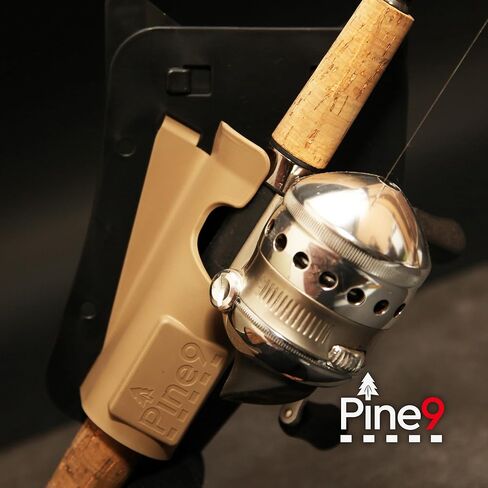 Ambie Fishing Rod Holster - Original Patented Ambidextrous Hands-Free Rod Holder - Left or Right Hip Carry - Belt Clip Compatible - Made in The USA in Saudi Arabia