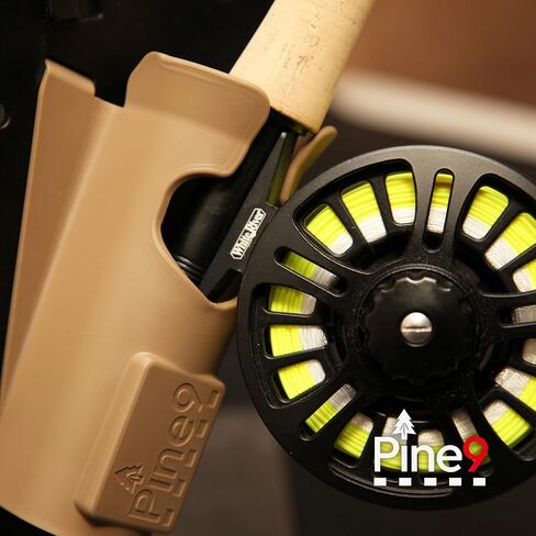 Ambie Fishing Rod Holster - Original Patented Ambidextrous Hands-Free Rod Holder - Left or Right Hip Carry - Belt Clip Compatible - Made in The USA in Saudi Arabia