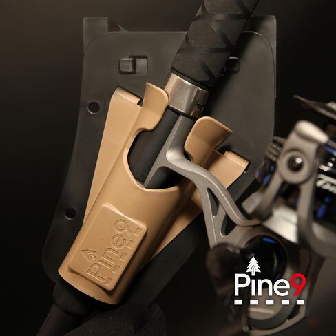 Ambie Fishing Rod Holster - Original Patented Ambidextrous Hands-Free Rod Holder - Left or Right Hip Carry - Belt Clip Compatible - Made in The USA in Saudi Arabia