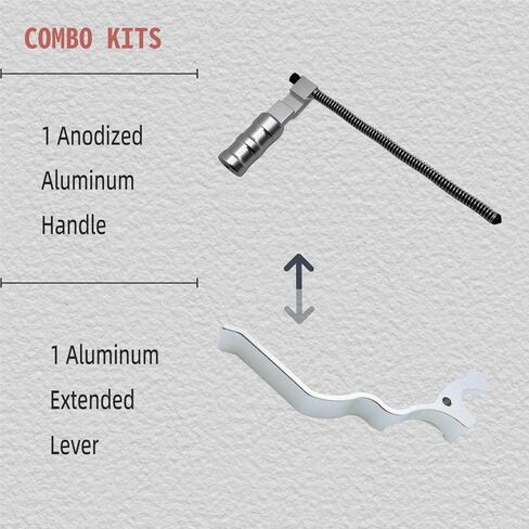 Extended Lever and Handle for 10-22 Combo-Replacement Accessories (Black) in Kuwait