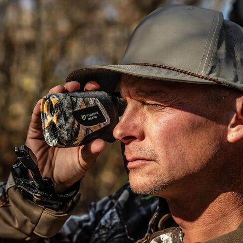 TIDEWE Hunting Rangefinder with Rechargeable Battery, 700/1000Y Camo Laser Range Finder 6X Magnification, Distance/Angle/Speed/Scan Multi Functional Water-Resistant Rangefinder with Case in Kuwait