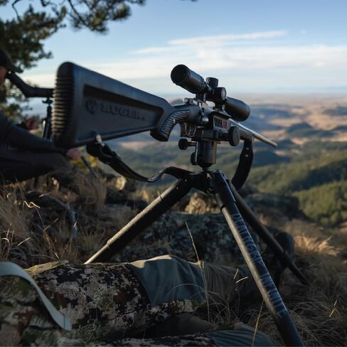 BOG DeathGrip Aluminum Tripod with Durable Frame, Lightweight, Stable Design, Bubble Level, Adjustable Legs, Shooting Rest, and Hands-Free Operation for Hunting, Shooting, and Outdoors in Kuwait