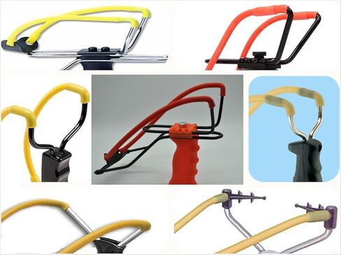 GM&BW 4 or 9 Slingshot Replacement Band,Heavy Duty Wrist Rocket Elastic Rubber Bands, Compatible with Catapult Trumark,Daisy,Barnett,Marksman,Crosman;Suitable Insert-Yoke-into-Tube Hunting Resortera in Kuwait