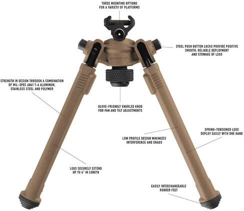 مسند بندقية Magpul Rifle Bipod للصيد والرماية in Kuwait